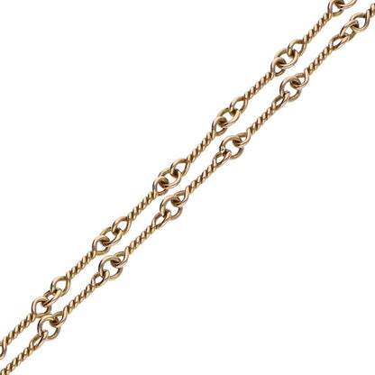 Chrome Hearts 22K Twist Chain Gold Necklace Size 18 Inch