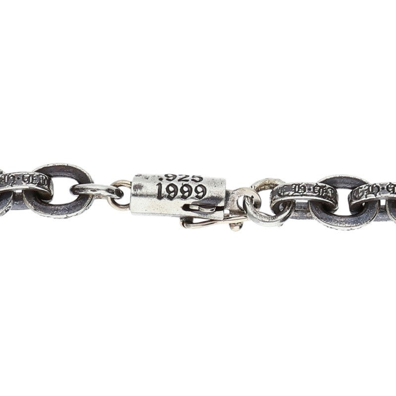 Chrome Hearts Paper Chain 925 Silver Necklace Size 18 Inch