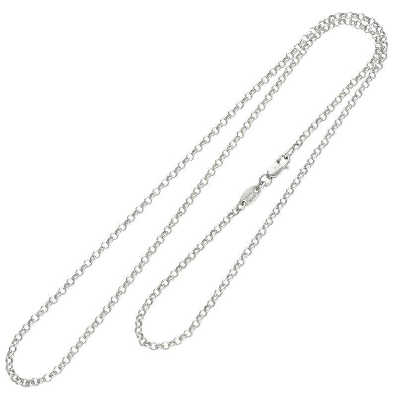 Chrome Hearts Roll Chain Necklace Silver Size 20 Inch
