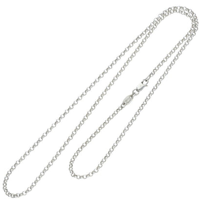 Chrome Hearts Roll Chain Necklace Silver Size 20 Inch