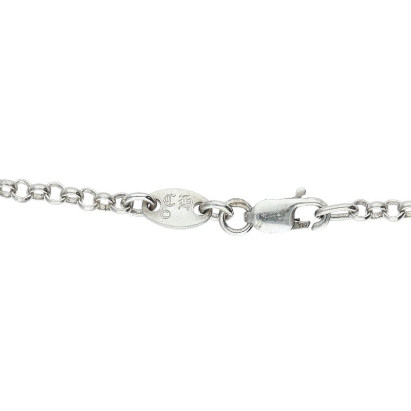 Chrome Hearts Roll Chain Necklace Silver Size 20 Inch