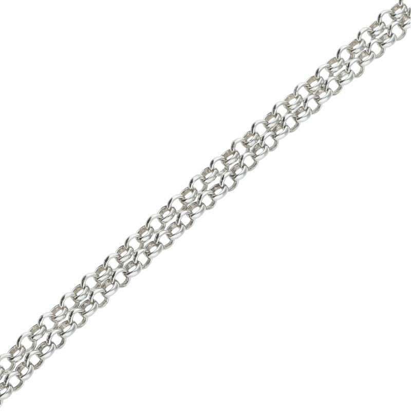 Chrome Hearts Roll Chain Necklace Silver Size 20 Inch