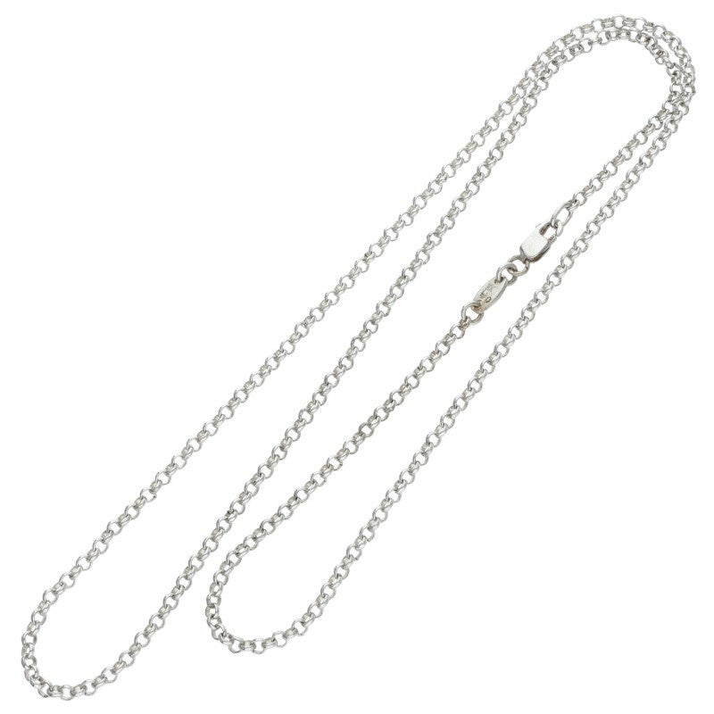 Chrome Hearts Roll Chain Silver Necklace Size 20 Inch