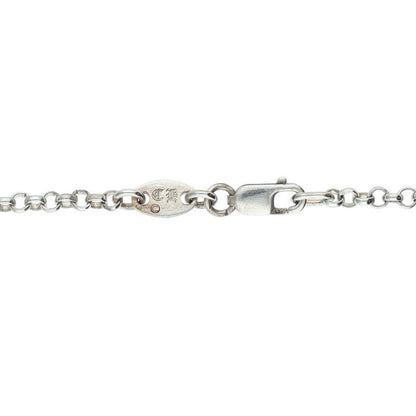 Chrome Hearts Roll Chain Silver Necklace Size 20 Inch