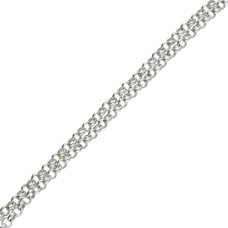 Chrome Hearts Roll Chain Silver Necklace Size 20 Inch