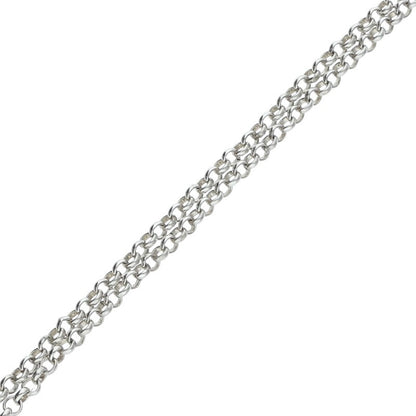 Chrome Hearts Roll Chain Silver Necklace Size 20 Inch