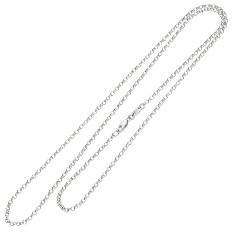 Chrome Hearts Roll Chain Silver Necklace Size 24 Inch
