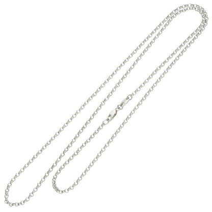 Chrome Hearts Roll Chain Silver Necklace Size 24 Inch