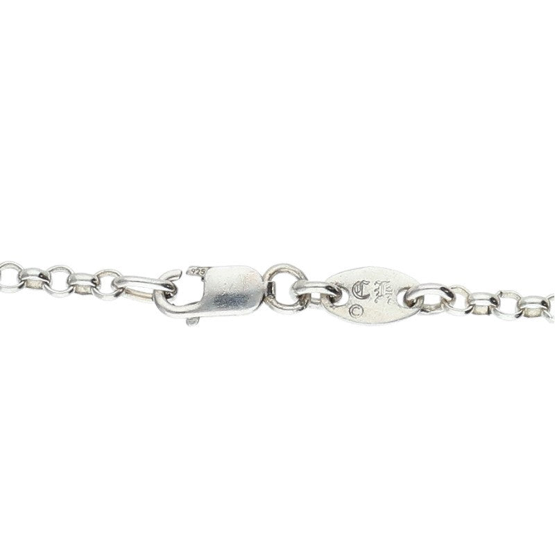 Chrome Hearts Roll Chain Silver Necklace Size 24 Inch