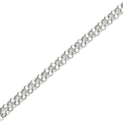Chrome Hearts Roll Chain Silver Necklace Size 24 Inch
