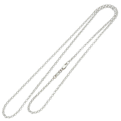 Chrome Hearts Roll Chain Silver Necklace Size 24 Inch
