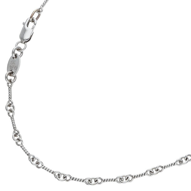 Chrome Hearts 18KWG Twist Chain Necklace Size 18 Inch White