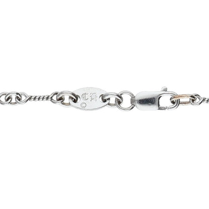 Chrome Hearts 18KWG Twist Chain Necklace Size 18 Inch White