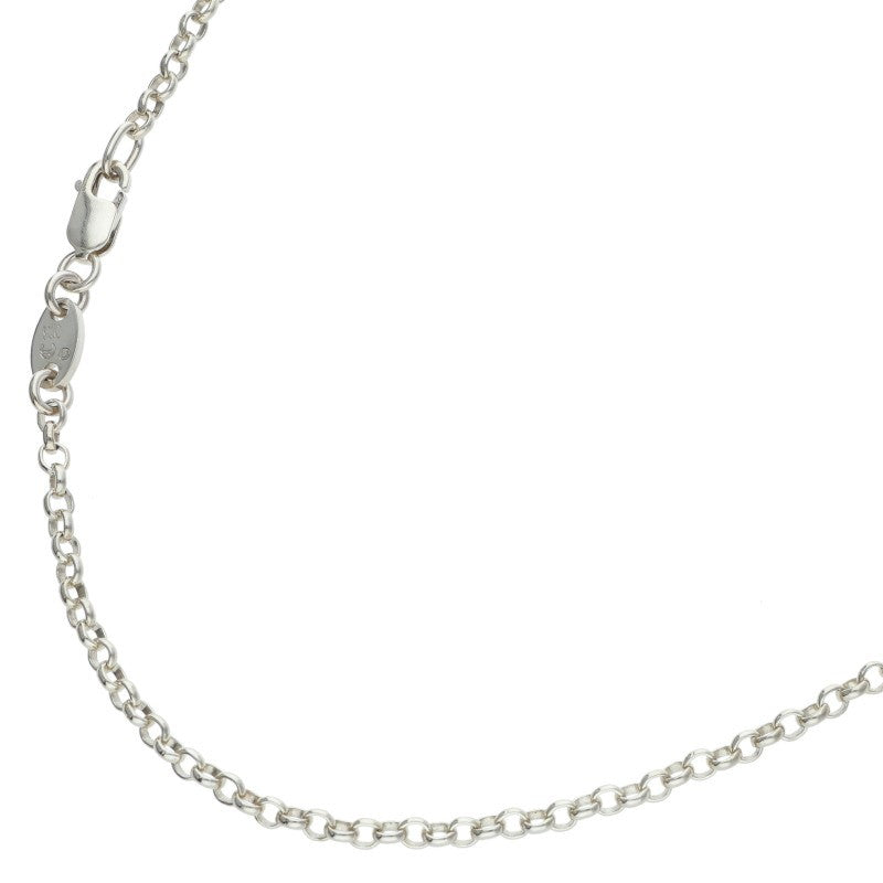 Chrome Hearts Roll Chain Necklace Silver Size 20 Inch