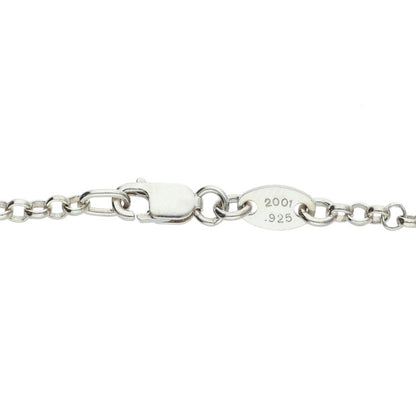 Chrome Hearts Roll Chain Necklace Silver Size 20 Inch
