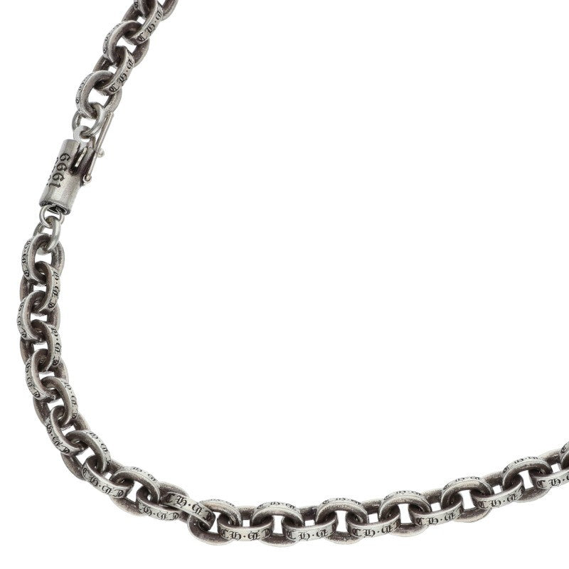 Chrome Hearts Paper Chain Silver Necklace Size 20 Inch
