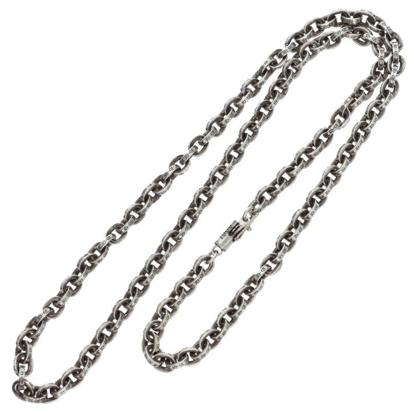Chrome Hearts Paper Chain Silver Necklace Size 20 Inch