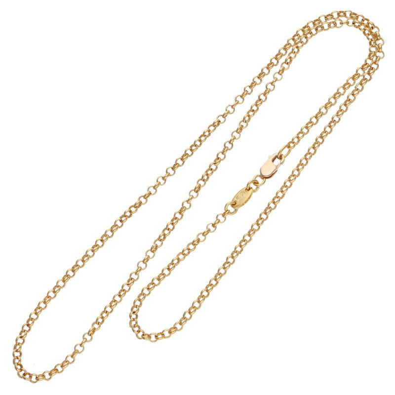 Chrome Hearts 22K Roll Chain Yellow Gold Size 18 Inch