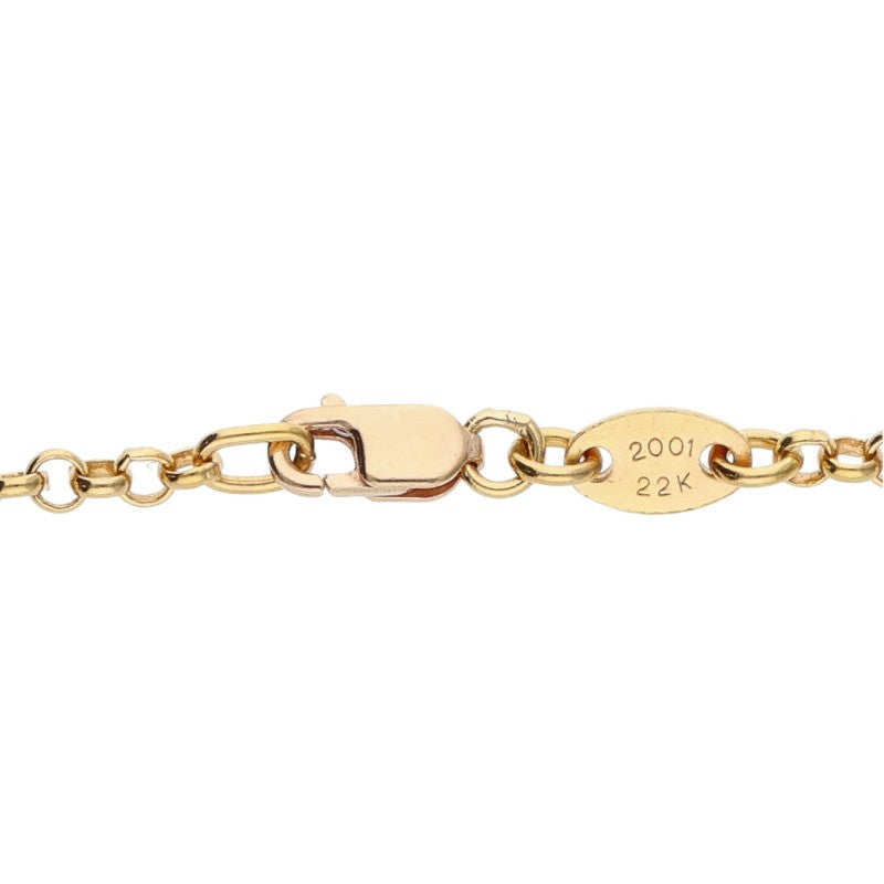 Chrome Hearts 22K Roll Chain Yellow Gold Size 18 Inch