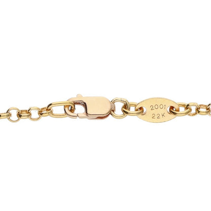 Chrome Hearts 22K Roll Chain Yellow Gold Size 18 Inch