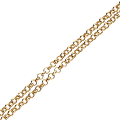 Chrome Hearts 22K Roll Chain Yellow Gold Size 18 Inch