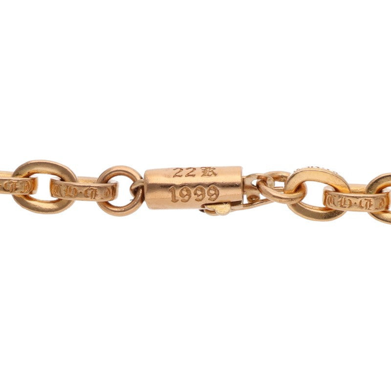Chrome Hearts 22K Gold Paper Chain Necklace Size 20 Yellow