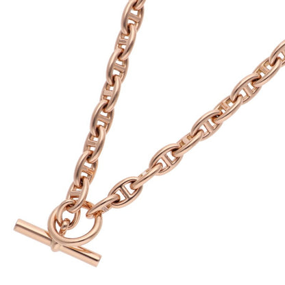 HERMES Chaine d'Ancre TPM 18K Pink Gold Necklace