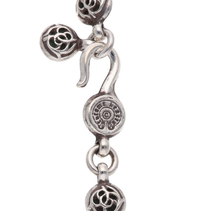 Chrome Hearts 925 Silver Floral Cross Necklace Size 20 Inch
