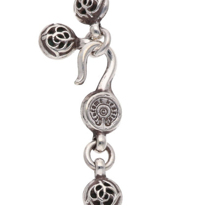 Chrome Hearts 925 Silver Floral Cross Necklace Size 20 Inch
