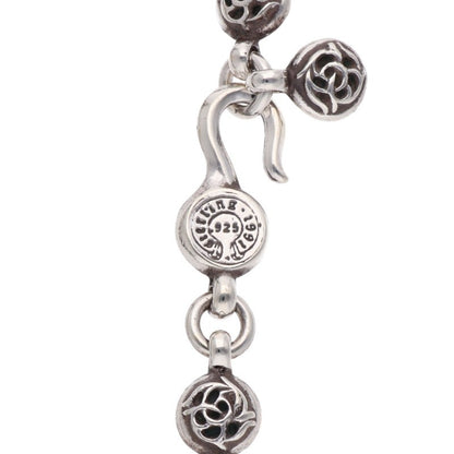 Chrome Hearts 925 Silver Floral Cross Necklace Size 20 Inch