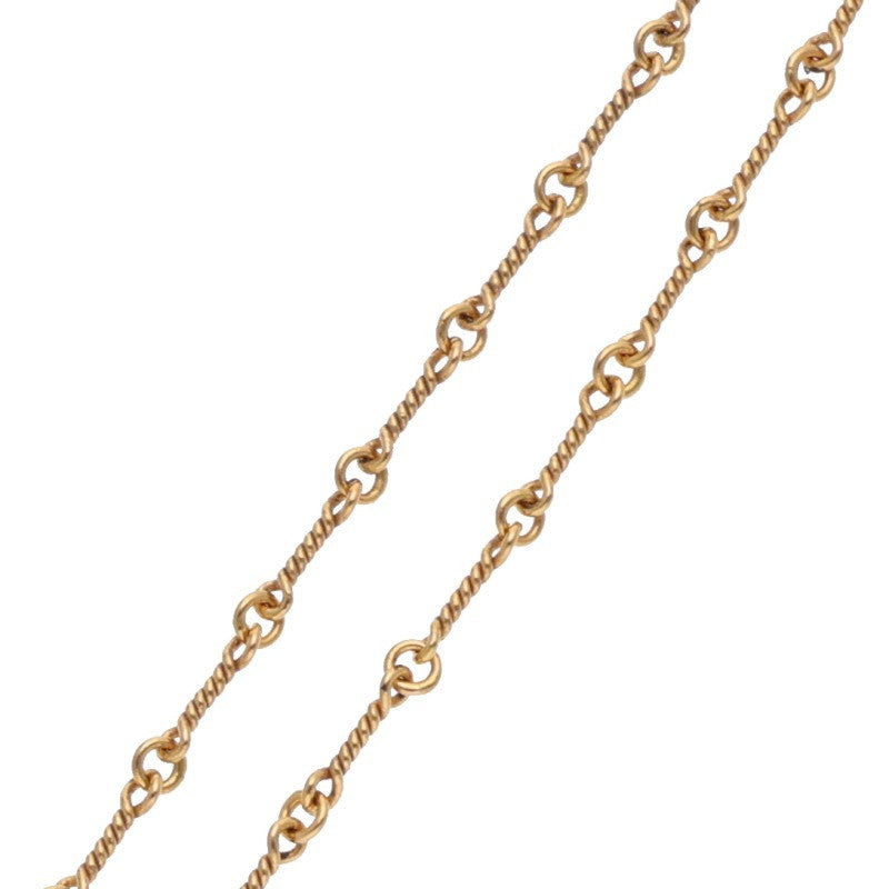 Chrome Hearts 22K Twist Chain Gold Necklace Size 18 Inch