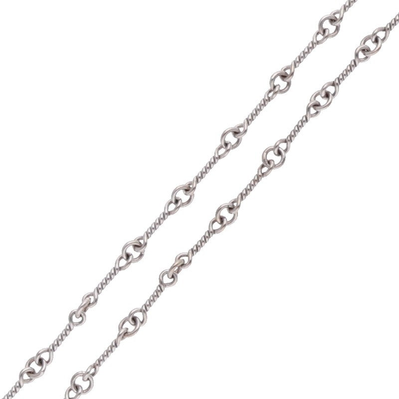 Chrome Hearts 18K White Gold Chain Necklace Size 24 Inch