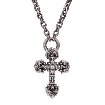 Chrome Hearts FILIG CROSS XS PAVE Diamond Necklace Size 30