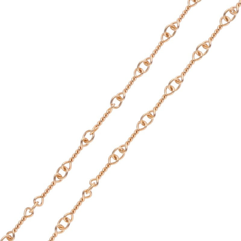 Chrome Hearts 22K Twist Chain Gold Necklace Size 20 Yellow