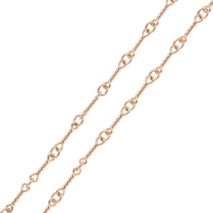 Chrome Hearts 22K Twist Chain Gold Necklace Size 20 Yellow