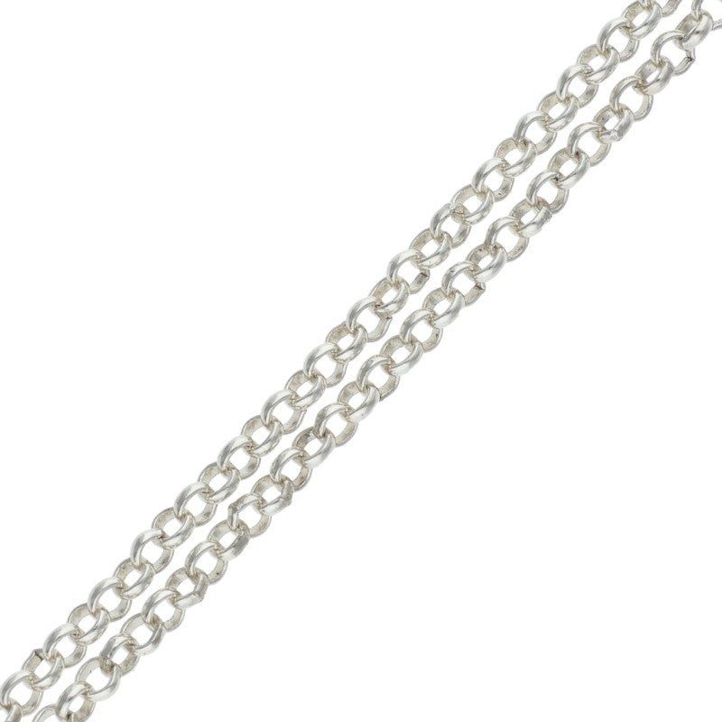 Chrome Hearts R18 Roll Chain Silver Necklace Size 18 Inch