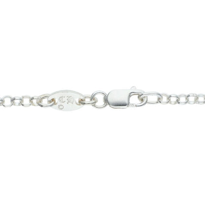 Chrome Hearts R18 Roll Chain Silver Necklace Size 18 Inch