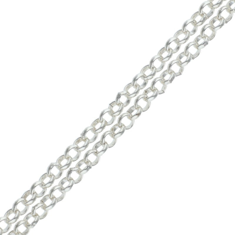 Chrome Hearts R18 Roll Chain Silver Necklace Size 18 Inch