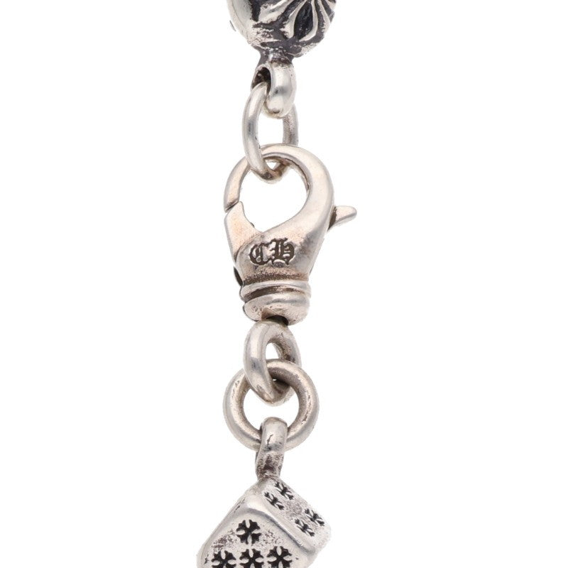 Chrome Hearts Dice Cross Ball Silver Necklace Size 23LINK