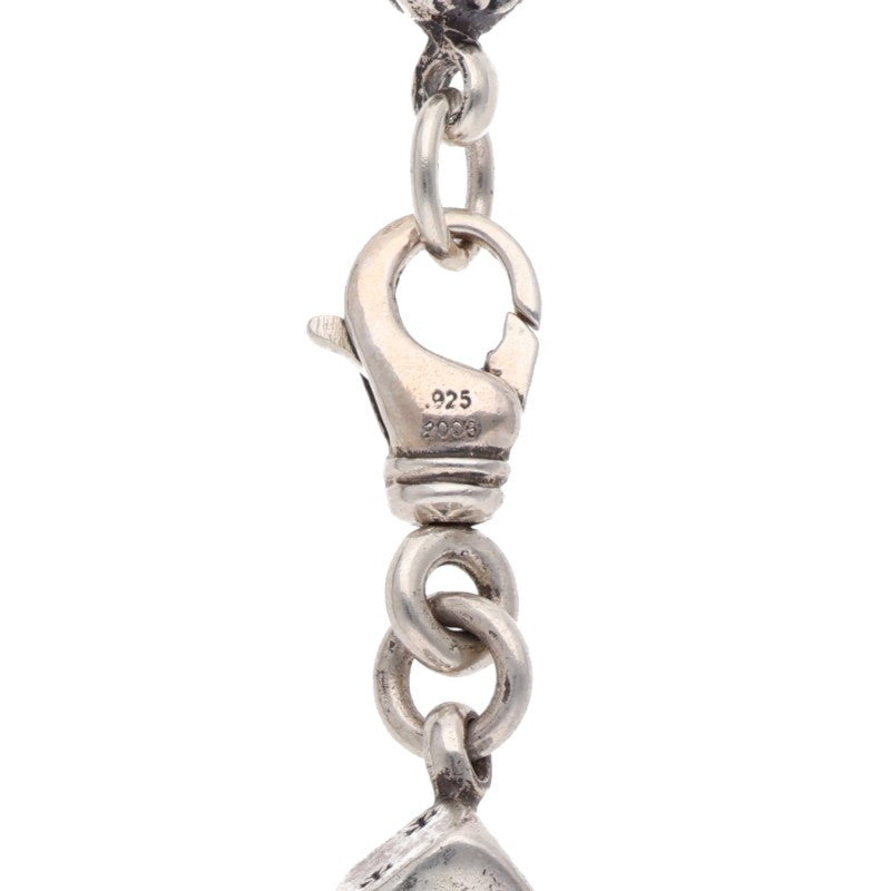 Chrome Hearts Dice Cross Ball Silver Necklace Size 23LINK