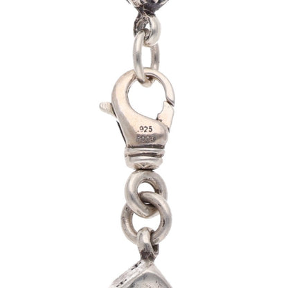 Chrome Hearts Dice Cross Ball Silver Necklace Size 23LINK