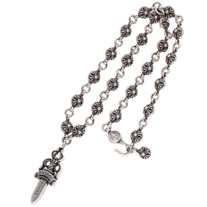 Chrome Hearts Cross Ball Chain Dagger Necklace Size 20 Inch