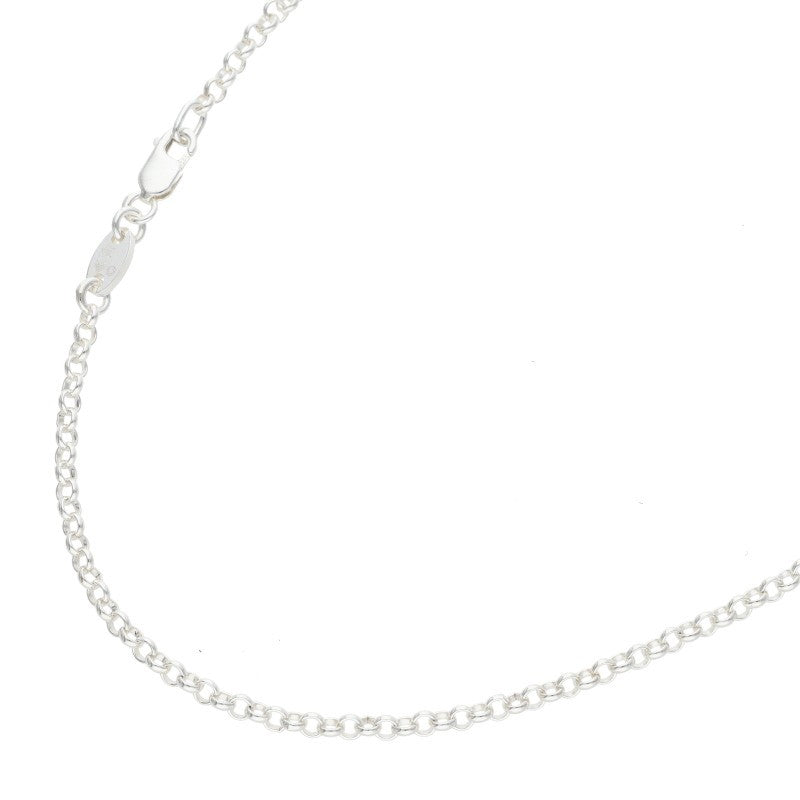 Chrome Hearts Roll Chain Silver Necklace Size 24 Inch
