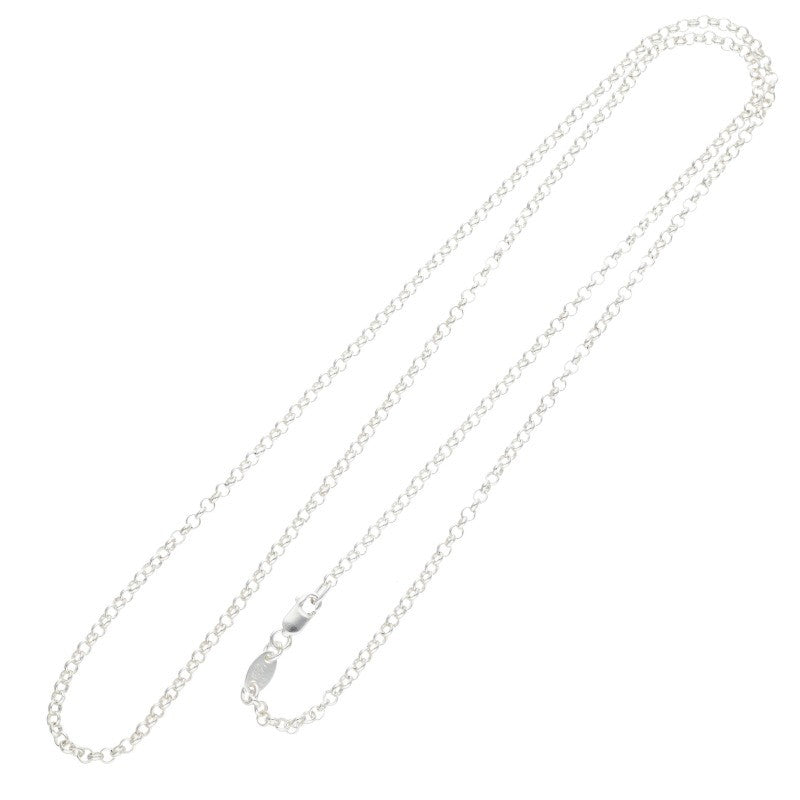 Chrome Hearts Roll Chain Silver Necklace Size 24 Inch