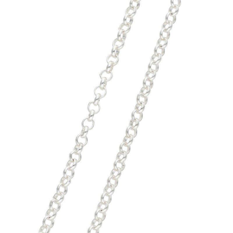 Chrome Hearts Roll Chain Silver Necklace Size 24 Inch