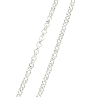 Chrome Hearts Roll Chain Silver Necklace Size 24 Inch
