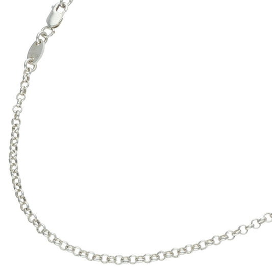 Chrome Hearts Roll Chain Silver Necklace Size 24 Inch