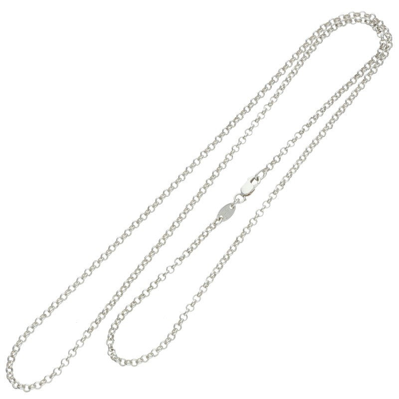 Chrome Hearts Roll Chain Silver Necklace Size 24 Inch