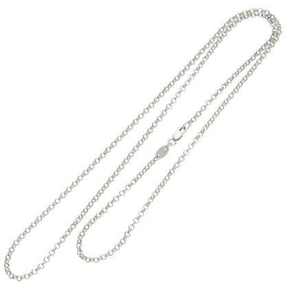 Chrome Hearts Roll Chain Silver Necklace Size 24 Inch