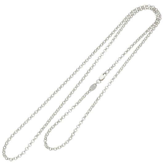 Chrome Hearts Roll Chain Silver Necklace Size 24 Inch